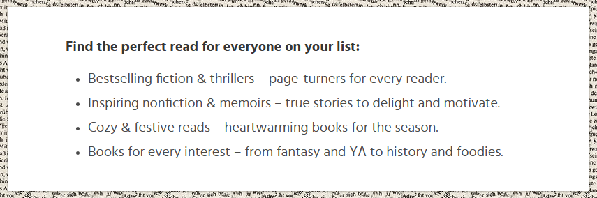 The perfect read for everyone on your list