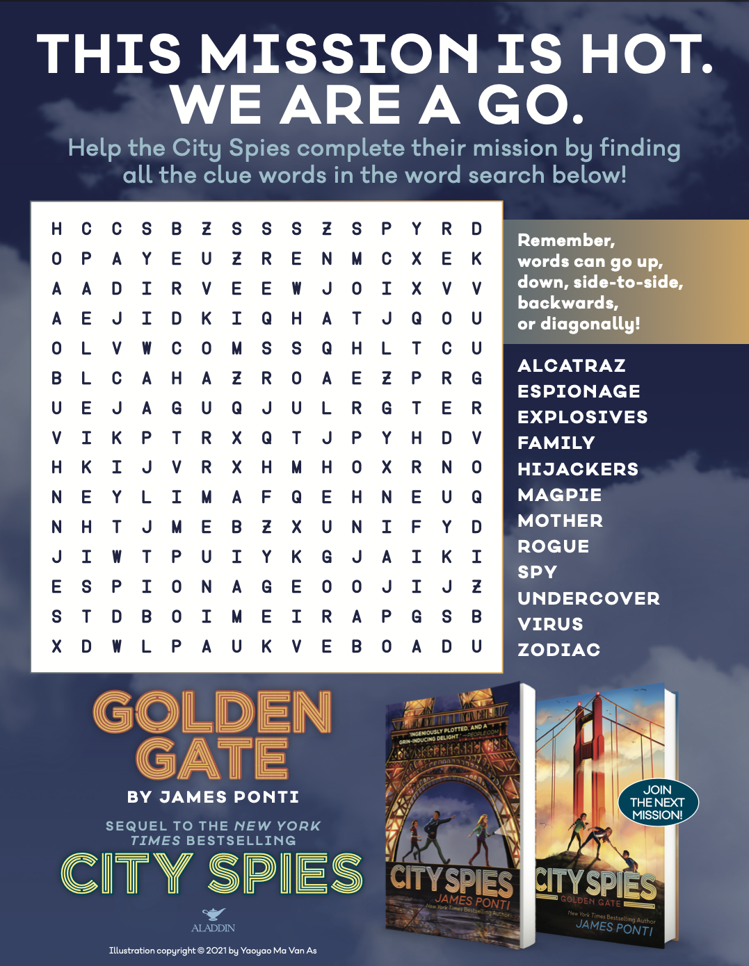 City Spies Wordsearch City Spies Wordsearch