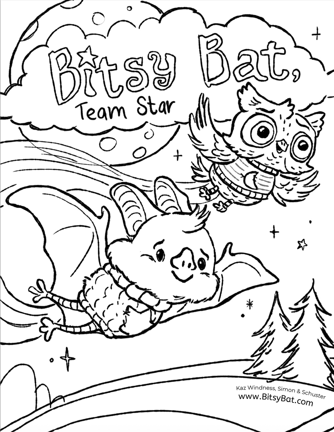 Bitsy Bat Team Star Activity Bitsy Bat Team Star Activity