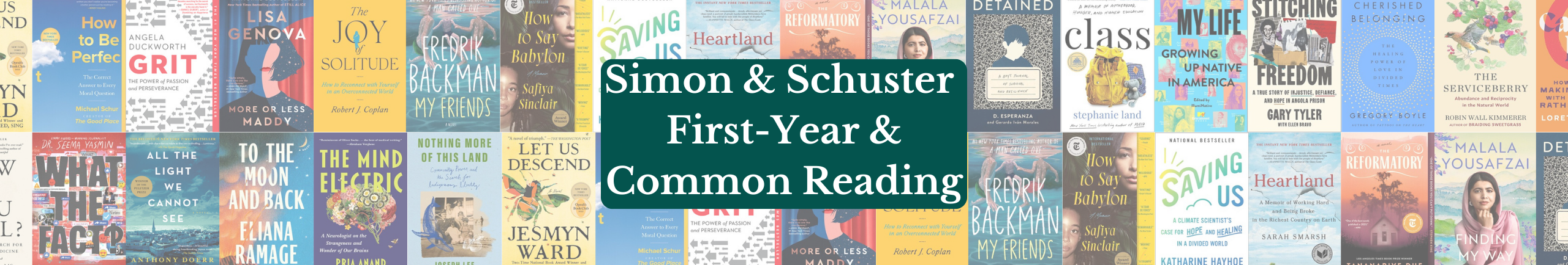 First Year and Common Reading Catalog