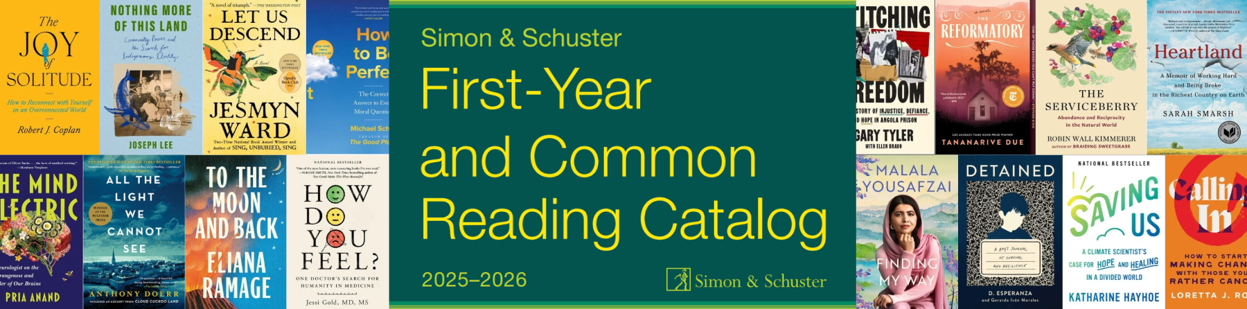 Simon & Schuster First-Year and Common Reading Catalog