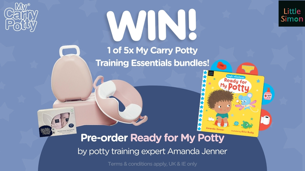 Pale pink My Carry Potty Training Essentials Bundle and Book cover of Ready for My Potty