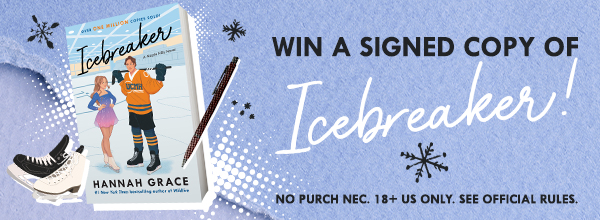 Enter for your chance to win a signed copy of ICEBREAKER!