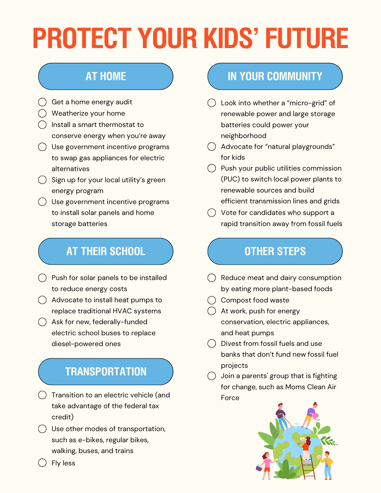 Image of Air They Breathe parent checklist
